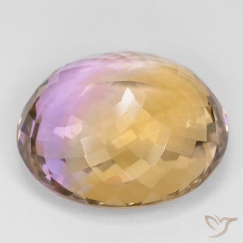 Amétrine Bicolore naturelle ovale, 29.00 ct, VVS