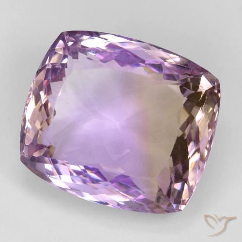 Amétrine bicolore naturelle coupe coussin, 29,87 ct, VVS