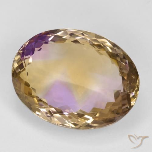Amétrine Bicolore naturelle ovale, 24.08 ct, VVS