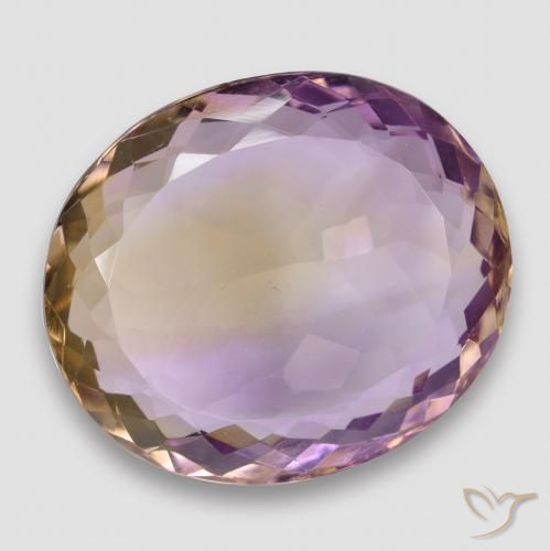 Amétrine Bicolore naturelle ovale, 29.46 ct, VVS-VS