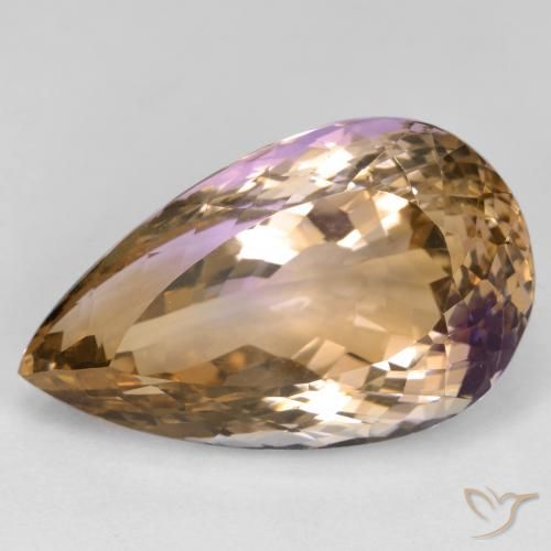 27.14ct Naturel Bicolore Amétrine, En forme de poire, VVS-VS