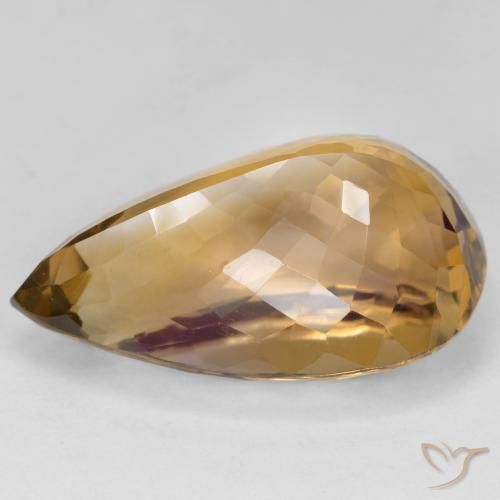 Amétrine Bicolore naturelle En forme de poire, 27.14 ct, VVS-VS