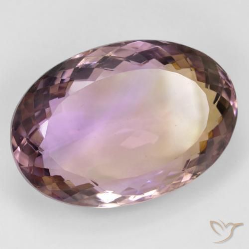 Amétrine Bicolore naturelle ovale, 32.77 ct, VVS