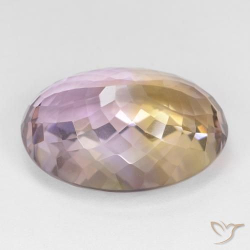 Amétrine Bicolore naturelle ovale, 19.19 ct, VVS