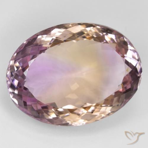 Amétrine Bicolore naturelle ovale, 34.37 ct, VVS