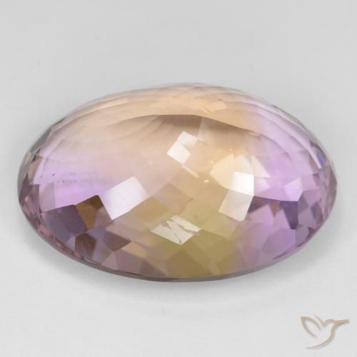 Amétrine Bicolore naturelle ovale, 34.37 ct, VVS