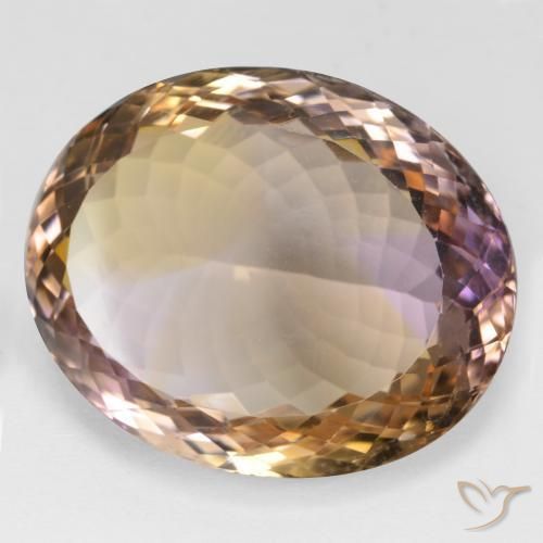 Amétrine Bicolore naturelle ovale, 44.80 ct, VVS