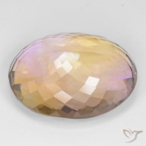 Amétrine Bicolore naturelle ovale, 44.80 ct, VVS