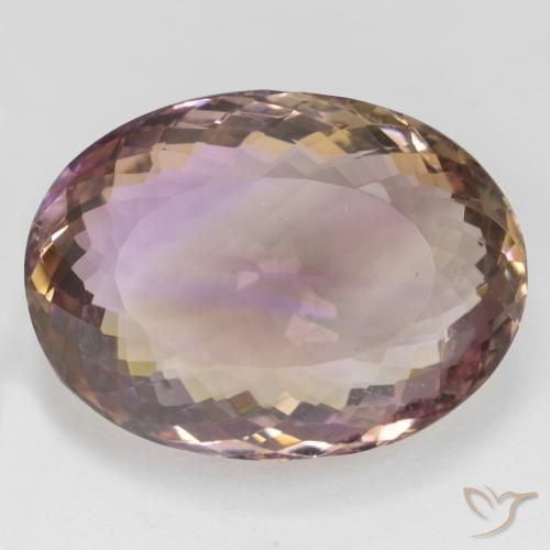 38.41ct Naturel Bicolore Amétrine, ovale, VVS