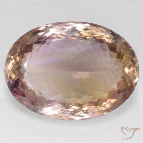 49.30ct Naturel Bicolore Amétrine, ovale, VVS