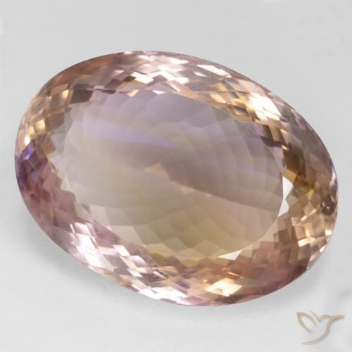 Amétrine Bicolore naturelle ovale, 49.30 ct, VVS