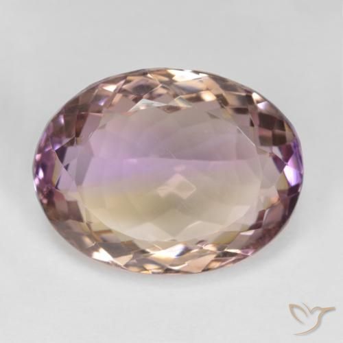 16.92ct Naturel Bicolore Amétrine, ovale, VS