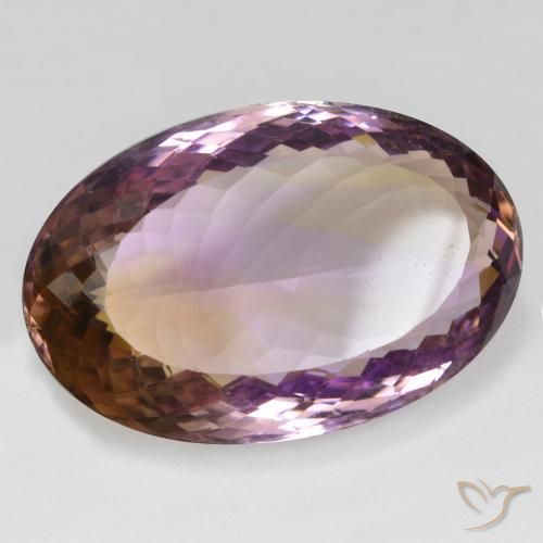 Amétrine Bicolore naturelle ovale, 38.32 ct, VS