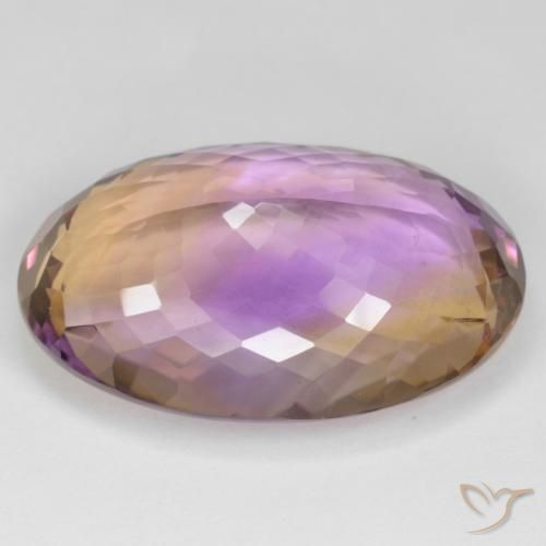 Amétrine Bicolore naturelle ovale, 38.32 ct, VS