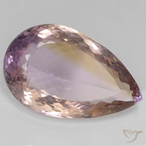36.09ct Naturel Bicolore Amétrine, En forme de poire, VS