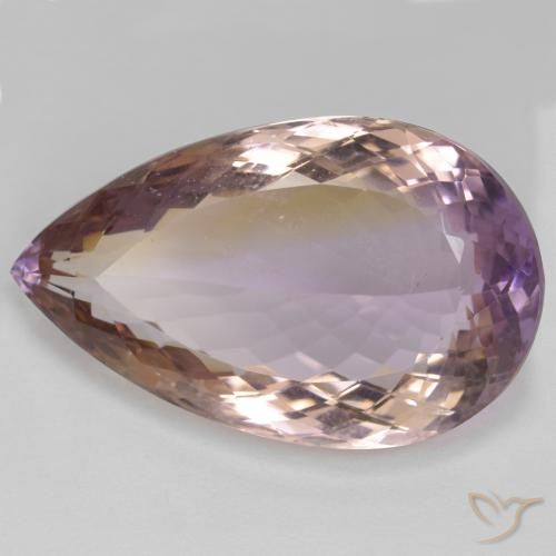 Amétrine Bicolore naturelle En forme de poire, 36.09 ct, VS