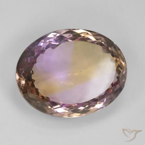 Amétrine Bicolore naturelle ovale, 26.51 ct, VS