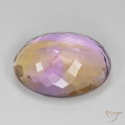 Amétrine Bicolore naturelle ovale, 26.51 ct, VS
