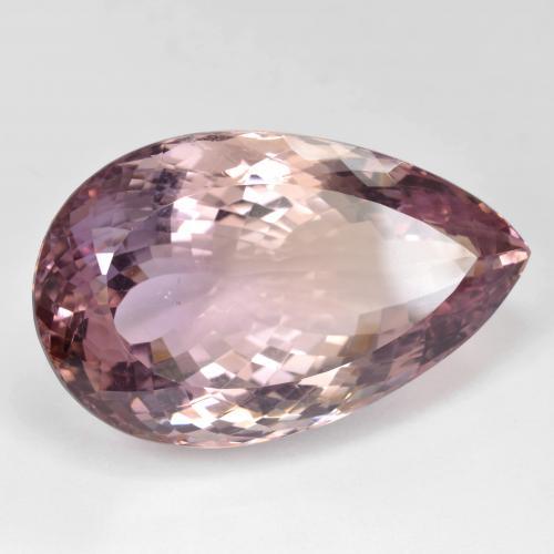 Amétrine bicolore naturelle en forme de poire, 58,34 ct, VVS-VS