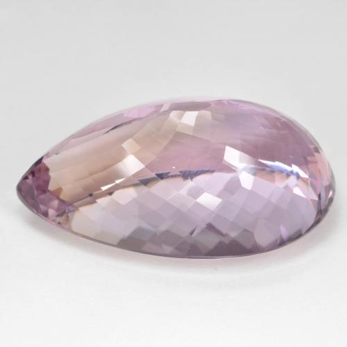Amétrine bicolore naturelle en forme de poire, 58,34 ct, VVS-VS