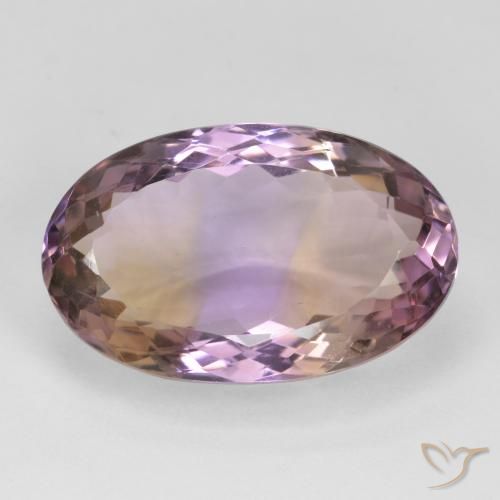 18.83ct Naturel Bicolore Amétrine, ovale, VVS-VS