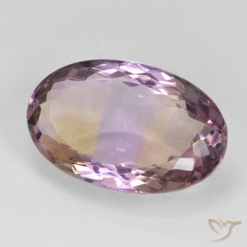 Amétrine Bicolore naturelle ovale, 18.83 ct, VVS-VS