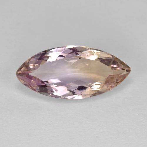 Amétrine bicolore naturelle marquise, 4,76 ct, VVS