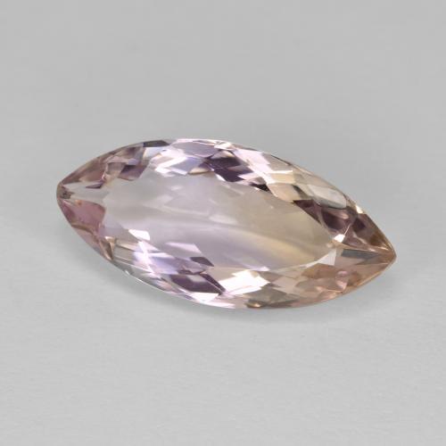 Amétrine bicolore naturelle marquise, 4,76 ct, VVS