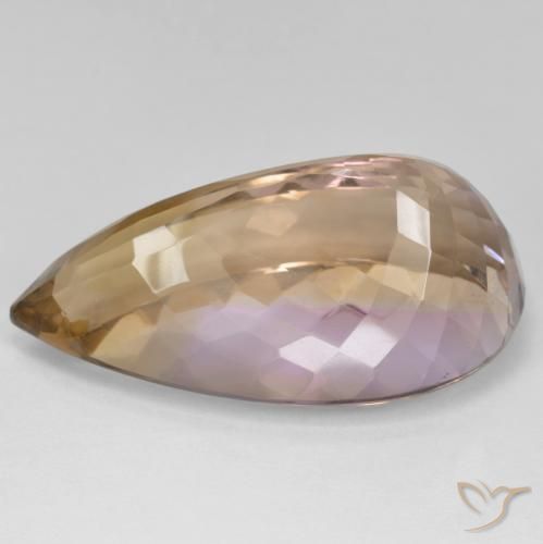 Amétrine Bicolore naturelle En forme de poire, 39.74 ct, VVS