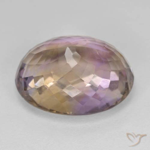 Amétrine Bicolore naturelle ovale, 20.21 ct, VVS-VS