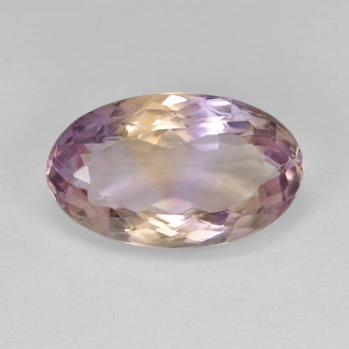 Amétrine Bicolore naturelle Coupe ovale, 6.40 ct, VVS