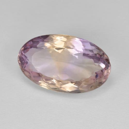 Amétrine Bicolore naturelle Coupe ovale, 6.40 ct, VVS