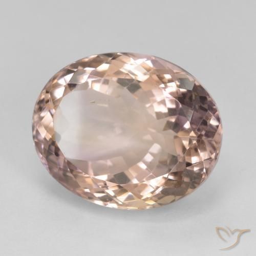 Amétrine Bicolore naturelle ovale, 15.90 ct, VS