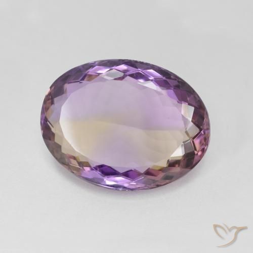 Amétrine Bicolore naturelle ovale, 21.17 ct, VS
