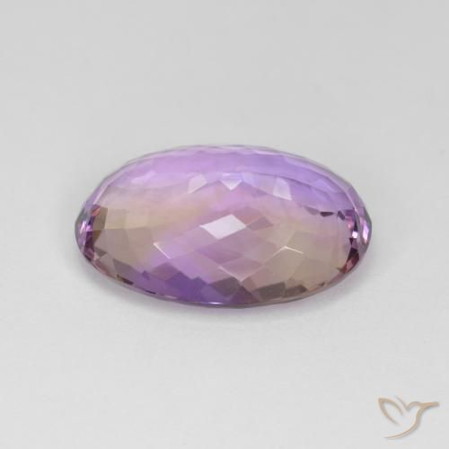 Amétrine Bicolore naturelle ovale, 21.17 ct, VS