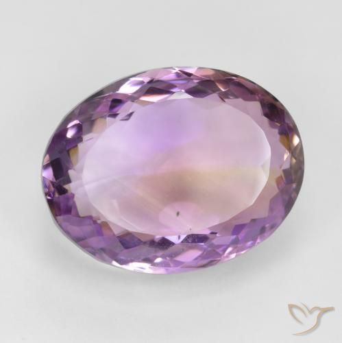 Amétrine Bicolore naturelle ovale, 19.63 ct, VS
