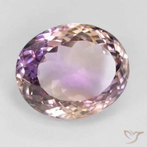 Amétrine Bicolore naturelle ovale, 17.30 ct, VS