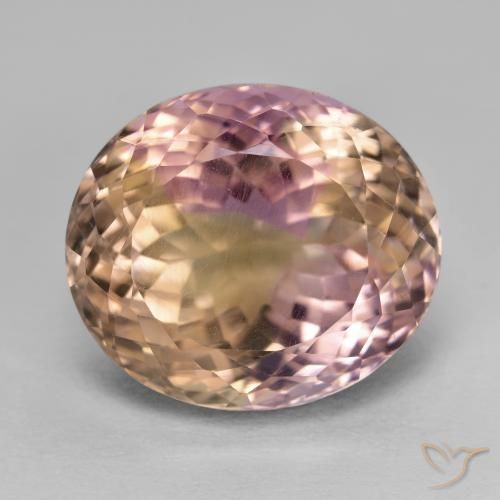 Amétrine Bicolore naturelle Coupe ovale, 15.79 ct, VS