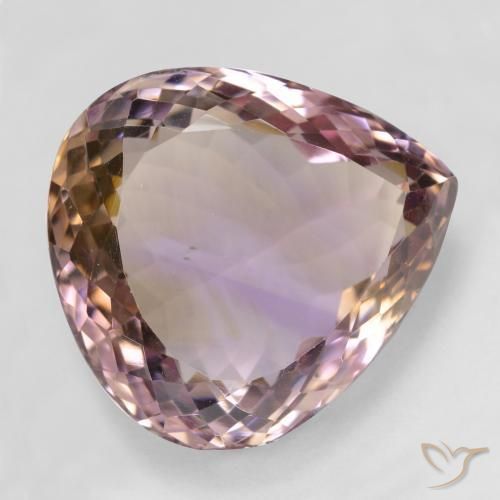 Amétrine Bicolore naturelle En forme de poire, 31.30 ct, VS