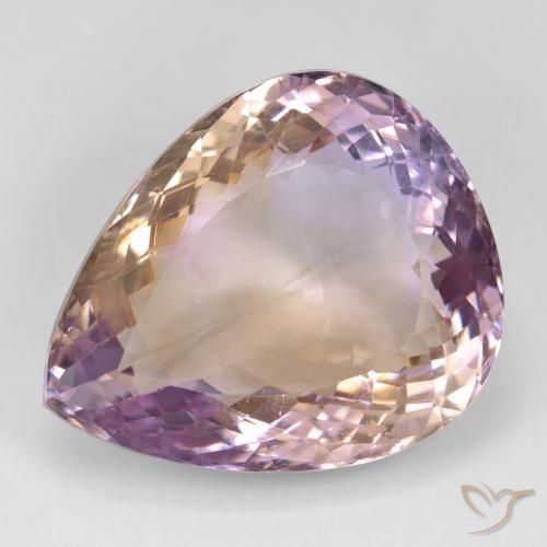 37.10ct Naturel Bicolore Amétrine, En forme de poire, VS