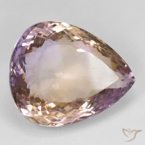 Amétrine Bicolore naturelle En forme de poire, 37.10 ct, VS