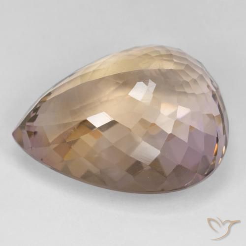 Amétrine Bicolore naturelle En forme de poire, 37.10 ct, VS