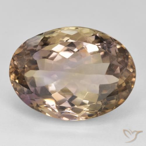 Amétrine Bicolore naturelle ovale, 20.00 ct, VS