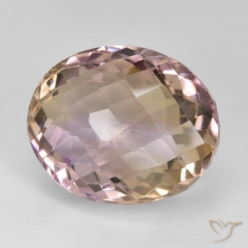 Amétrine Bicolore naturelle ovale, 19.95 ct, VVS-VS