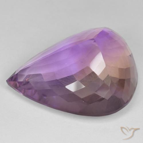 Amétrine Bicolore naturelle En forme de poire, 33.36 ct, VVS-VS