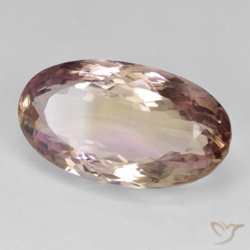 Amétrine Bicolore naturelle ovale, 19.81 ct, VVS-VS