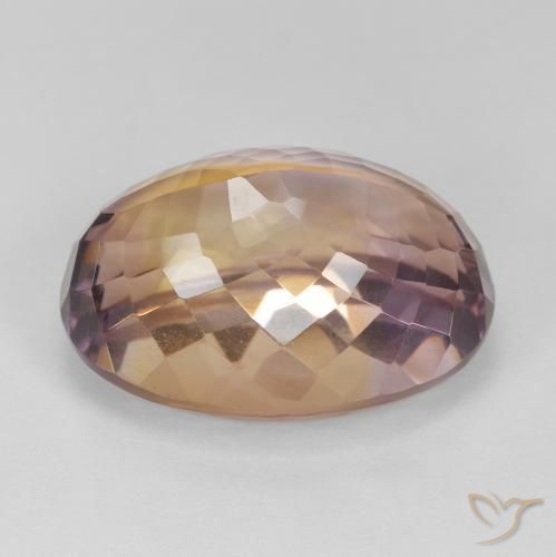 Amétrine Bicolore naturelle ovale, 17.33 ct, VVS-VS