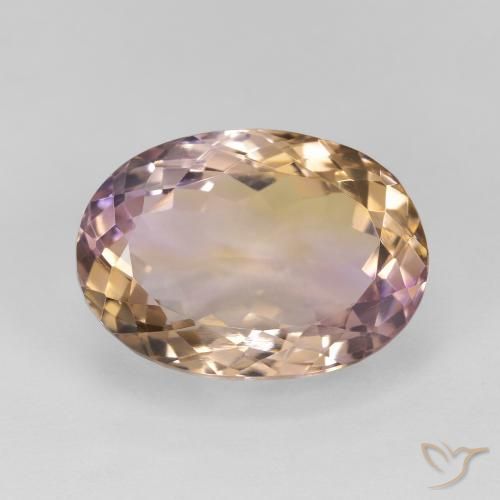Amétrine Bicolore naturelle ovale, 16.73 ct, VS