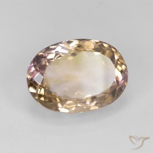 Amétrine Bicolore naturelle ovale, 16.73 ct, VS