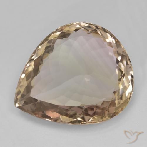 23.48ct Naturel Bicolore Amétrine, En forme de poire, VVS-VS